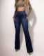 High Waist Shirred Jeans