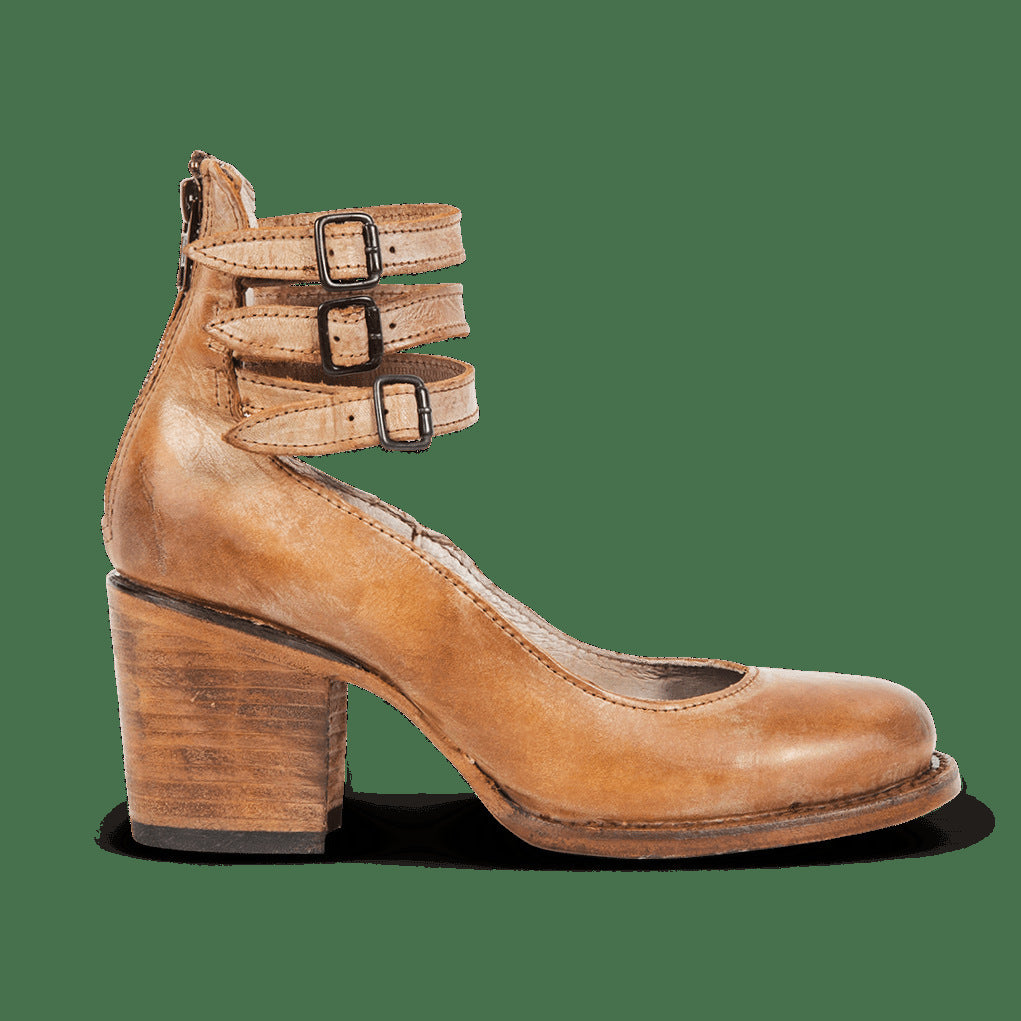 Triple-Buckle Snake Pumps