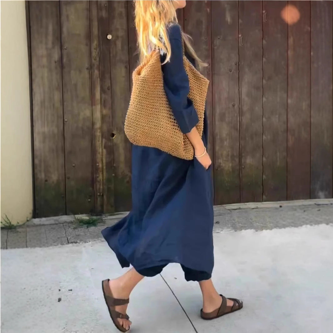 V-Neck & Wide-Leg Set
