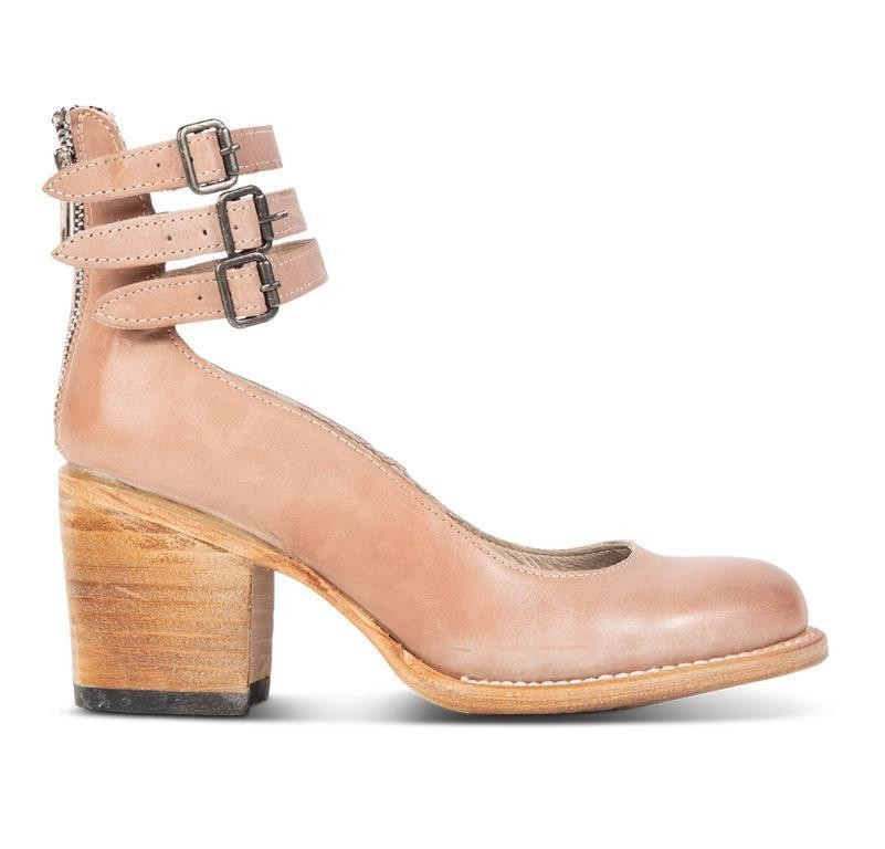 Triple-Buckle Snake Pumps