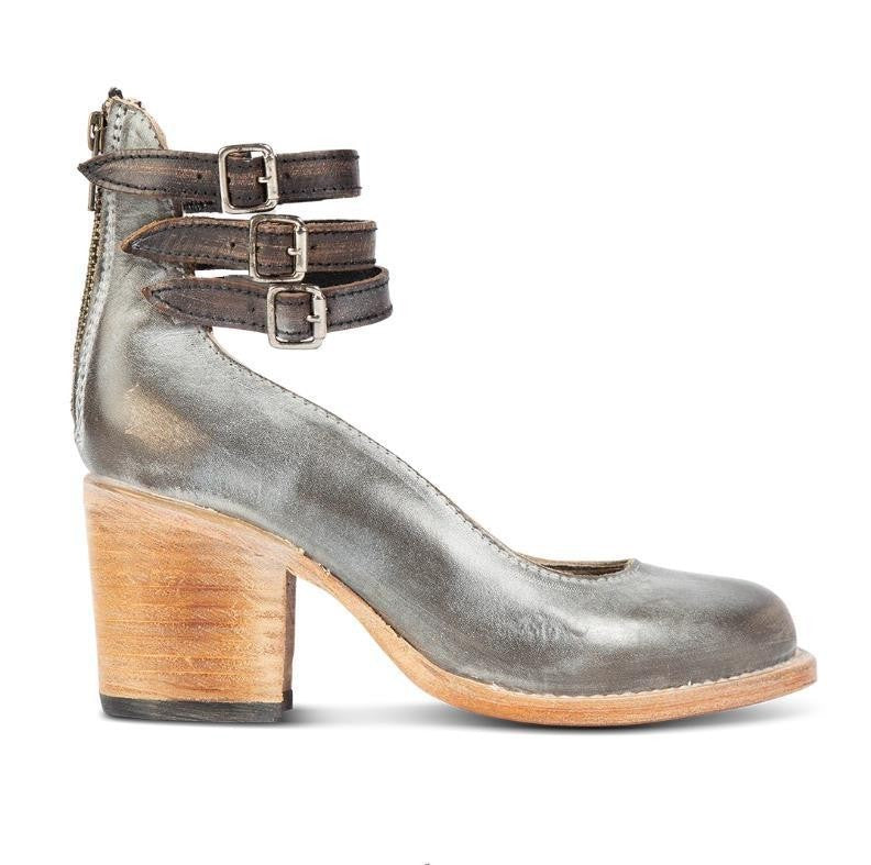 Triple-Buckle Snake Pumps