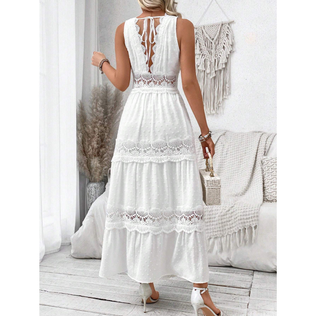 Lace V-Neck Dress