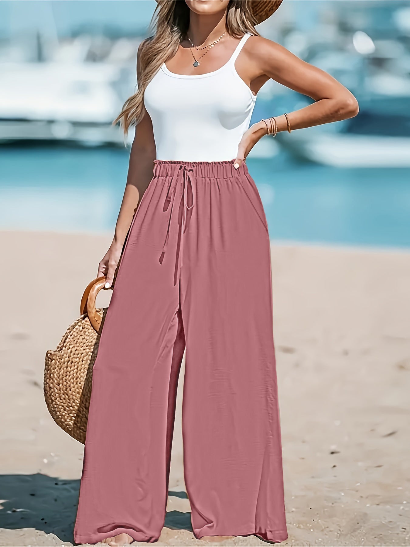 Loose Wide-Leg Trousers