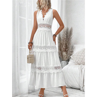 Lace V-Neck Dress