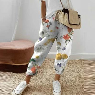 Cotton Linen Casual Pants