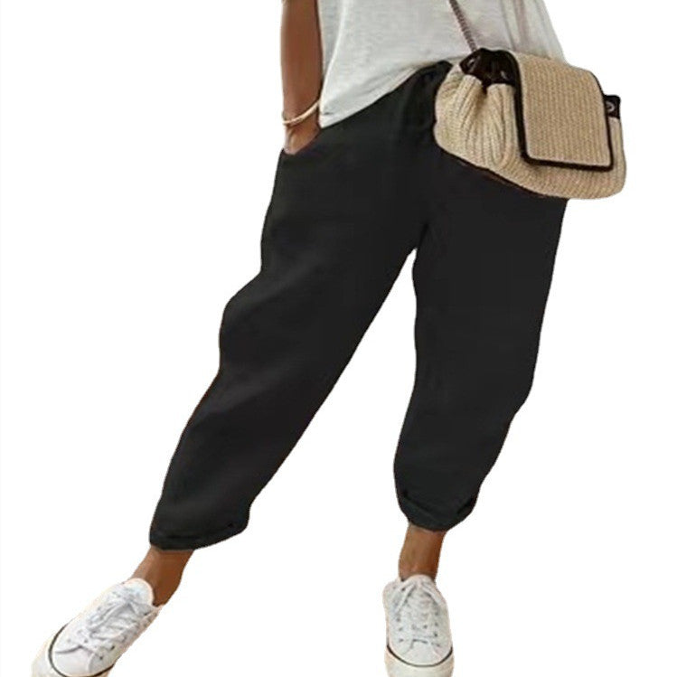 Cotton Linen Casual Pants