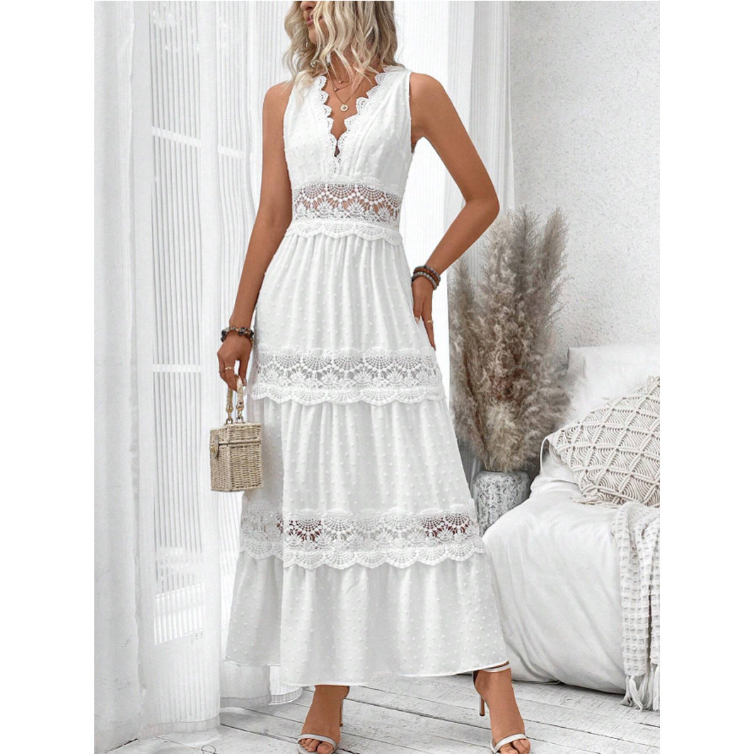 Lace V-Neck Dress