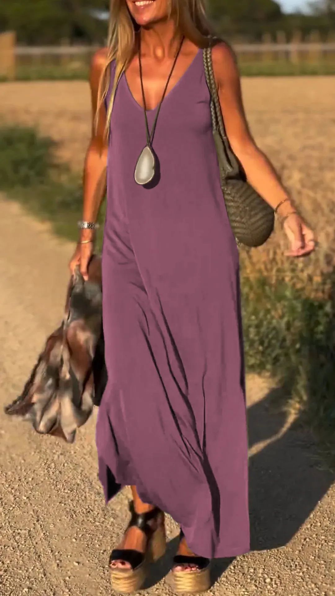 Sexy V-Neck Strap Dress