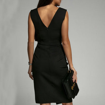 V-Neck Split Summer Dress