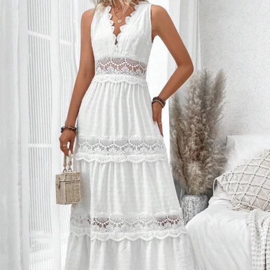Lace V-Neck Dress