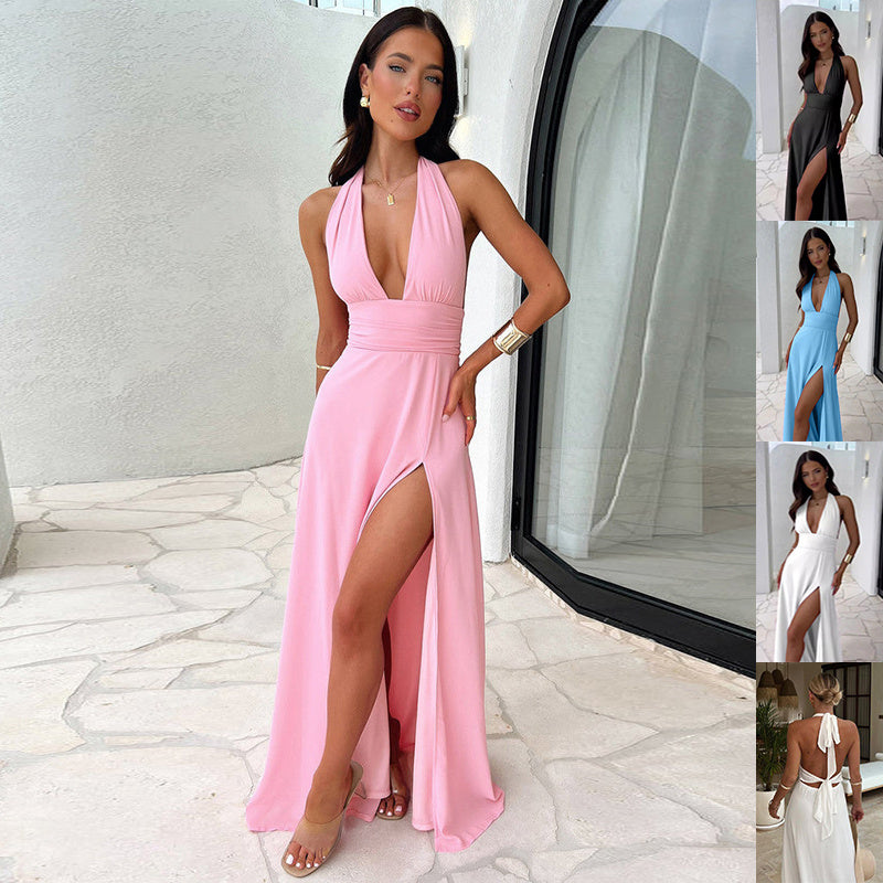 Sultry Summer Halter Dress