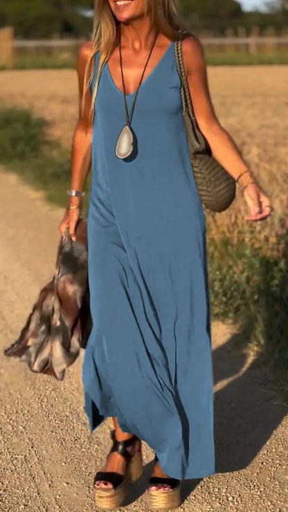 Sexy V-Neck Strap Dress
