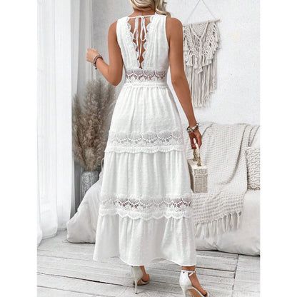 Lace V-Neck Dress