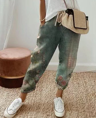 Cotton Linen Casual Pants