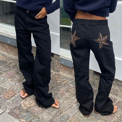 Retro Star Patch Jeans