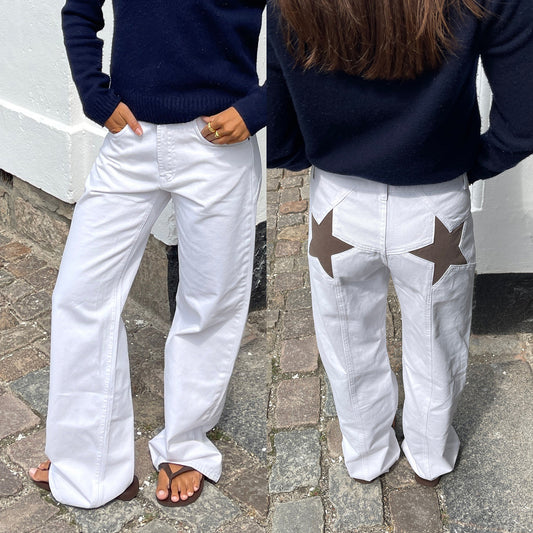 Retro Star Patch Jeans