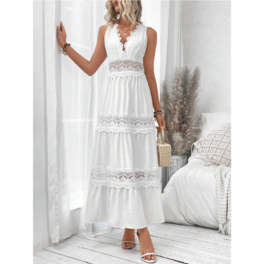 Lace V-Neck Dress