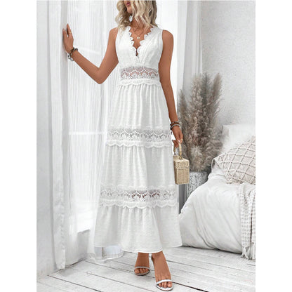 Lace V-Neck Dress