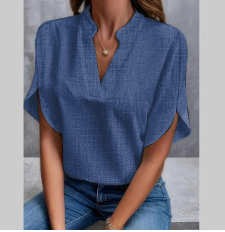 V-Neck Chiffon Blouse