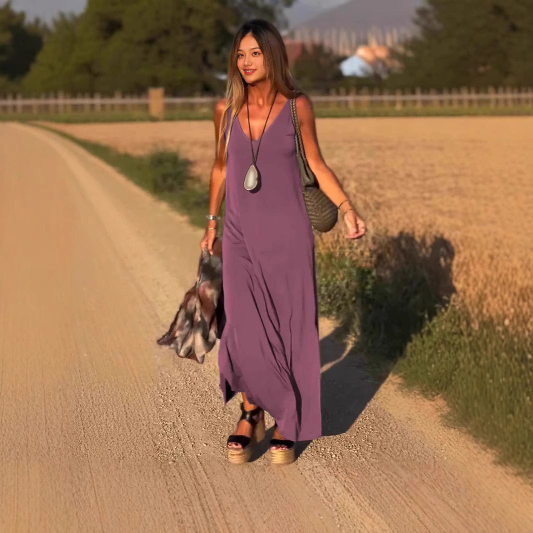 Sexy V-Neck Strap Dress