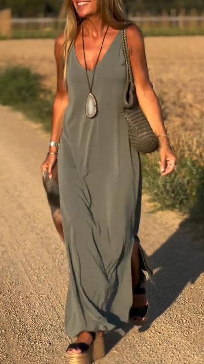 Sexy V-Neck Strap Dress