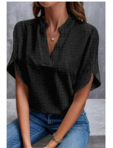 V-Neck Chiffon Blouse
