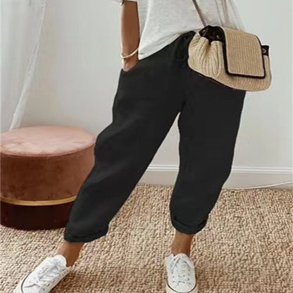 Cotton Linen Casual Pants