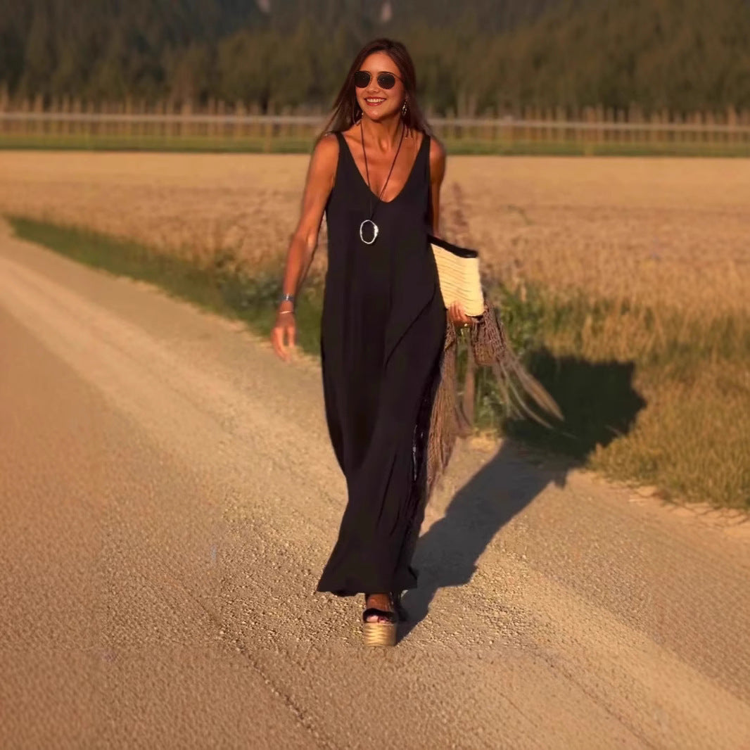 Sexy V-Neck Strap Dress
